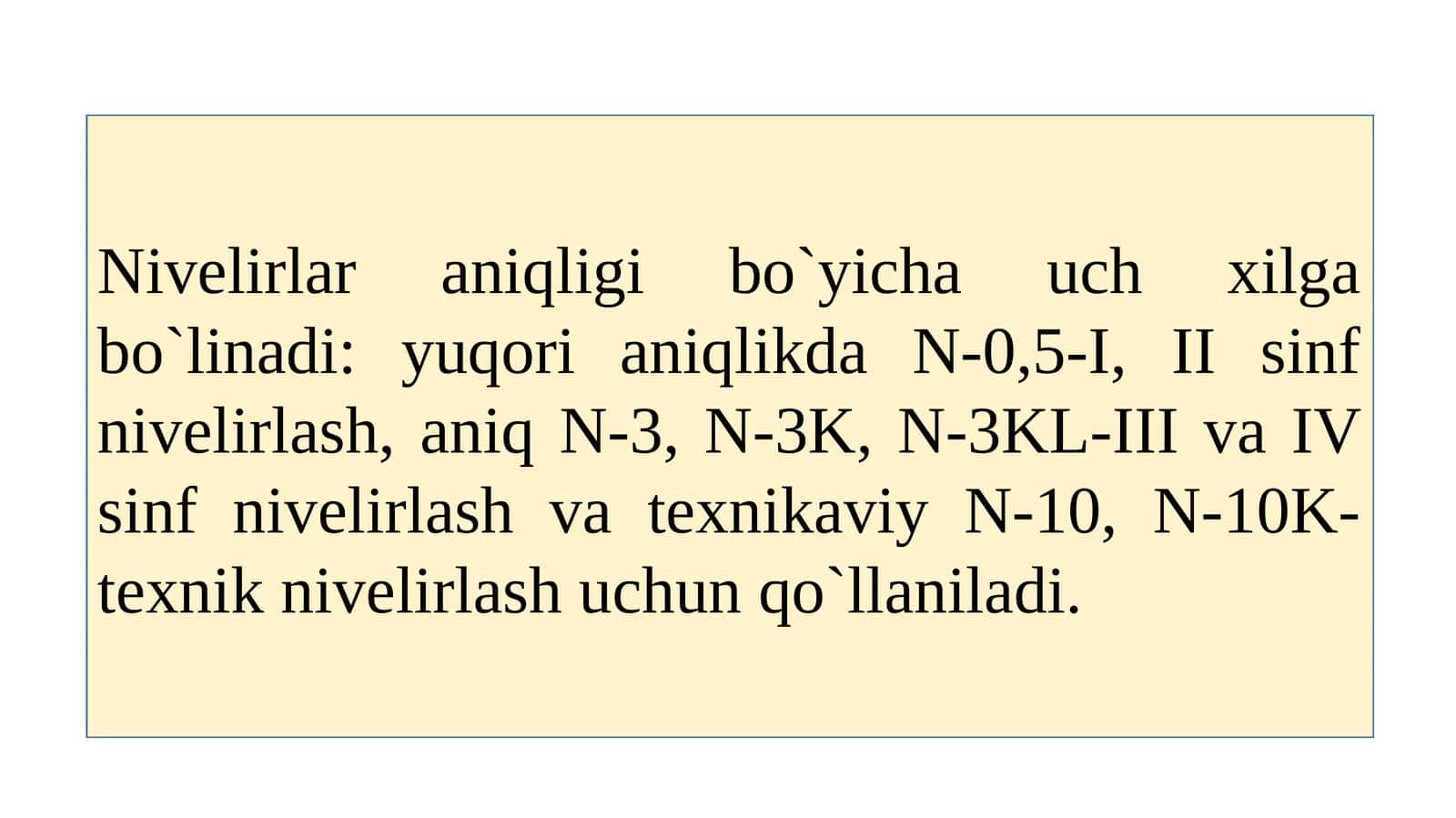Texnik nivelirlash