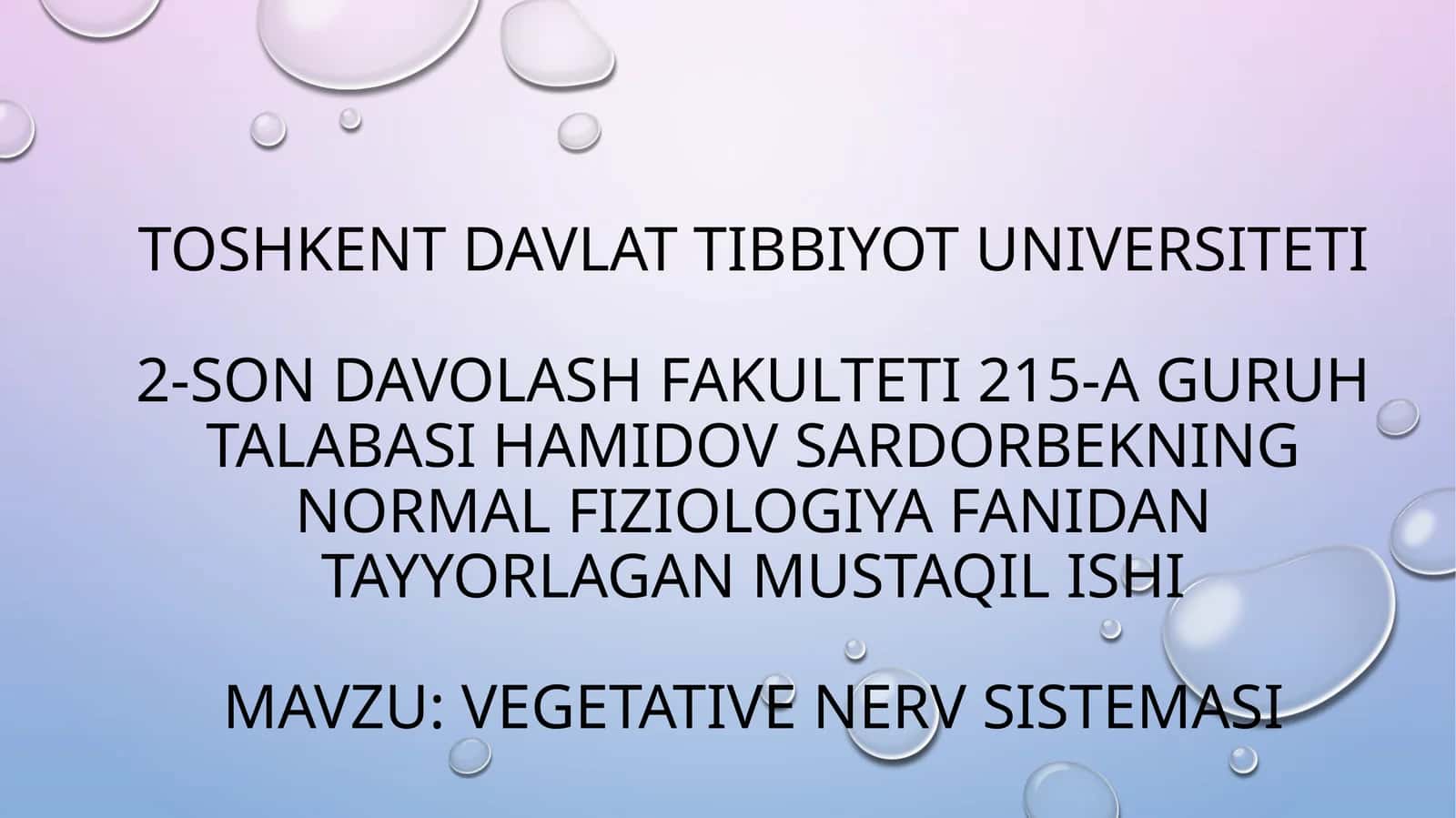 vegetative NERV SISTEMASI