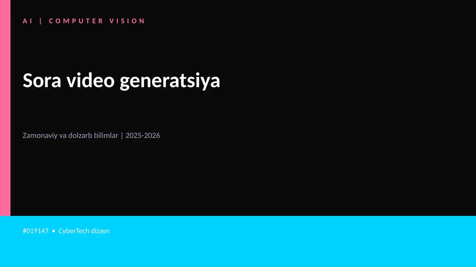 Sora video generatsiya