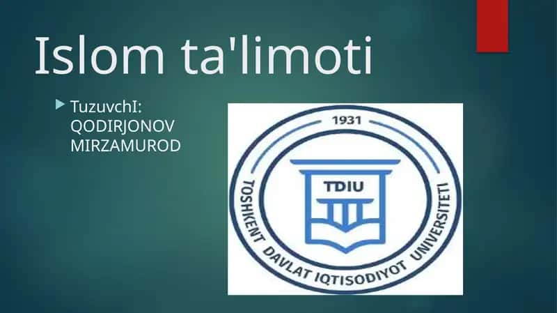 Islomta'limoti