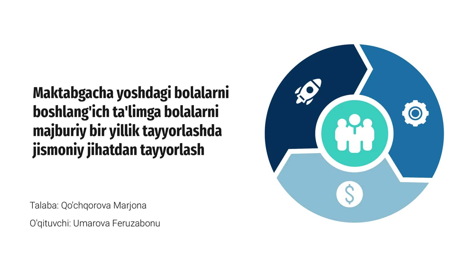 Maktabgacha yoshdagi bolalarni boshlang'ich ta'limga tayyorlash