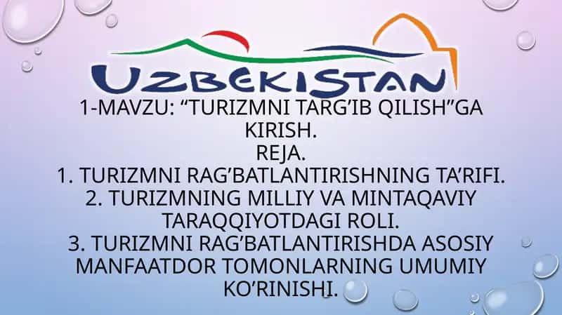 Turizmnitarg’ibqilish
