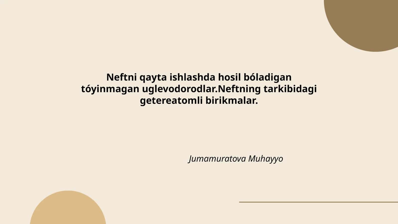 Tóyinmagan uglevodorodlar