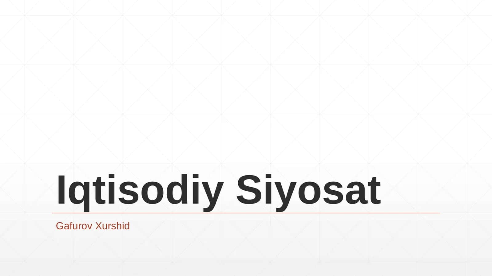 MikroiqtisodiySiyosat