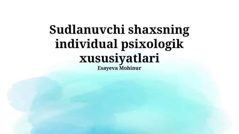 Xotiraning individual xususiyatlari