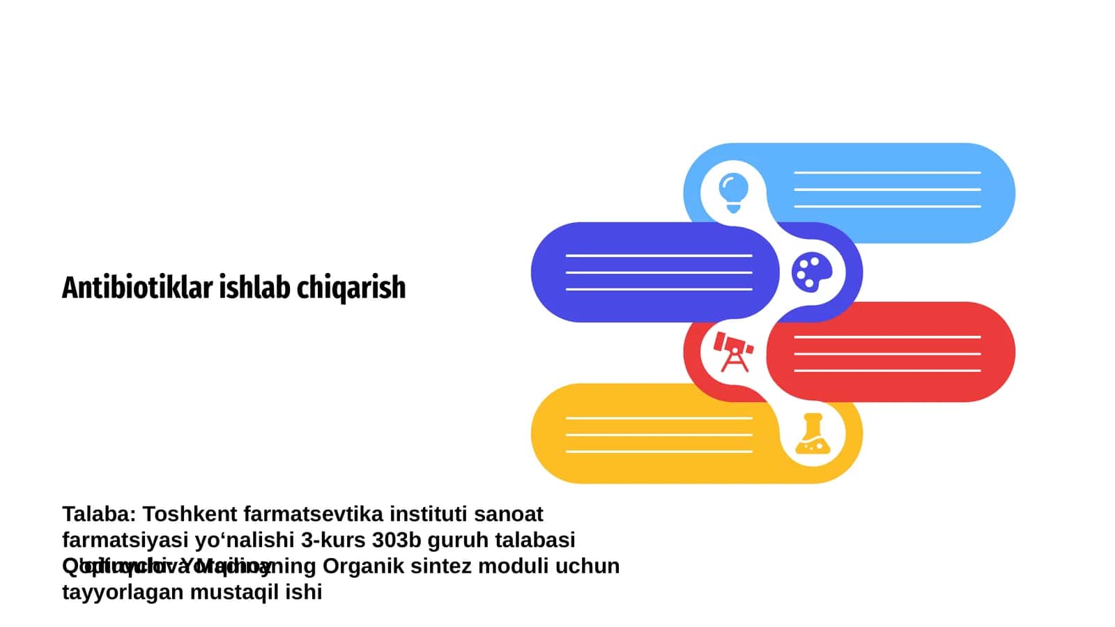 Antibiotiklar ishlab chiqarish