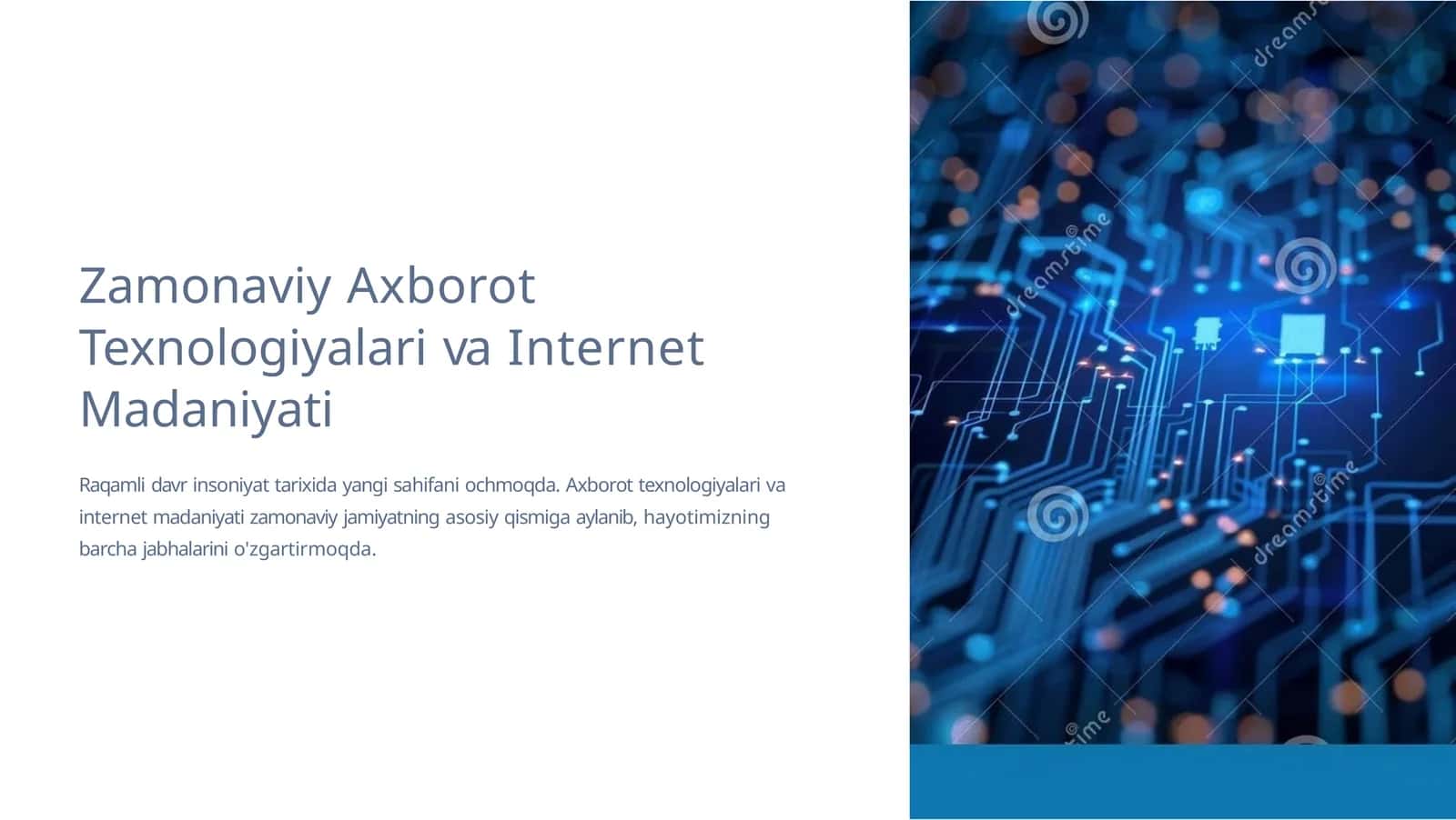 Zamonaviy Axborot Texnologiyalari va Internet Madaniyati