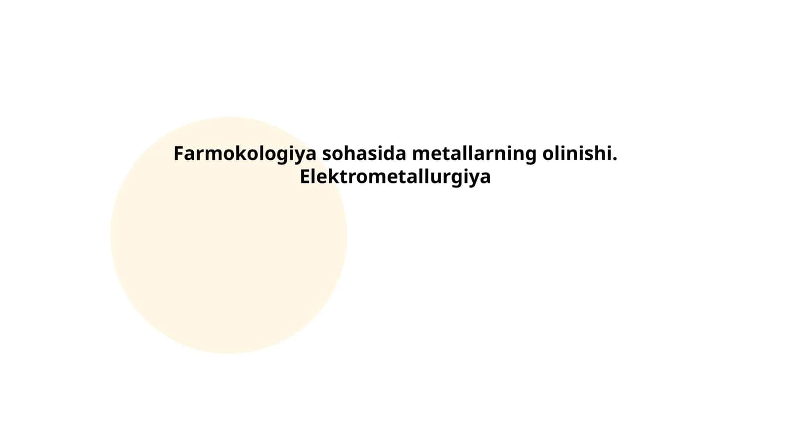 Elektrometallurgiya