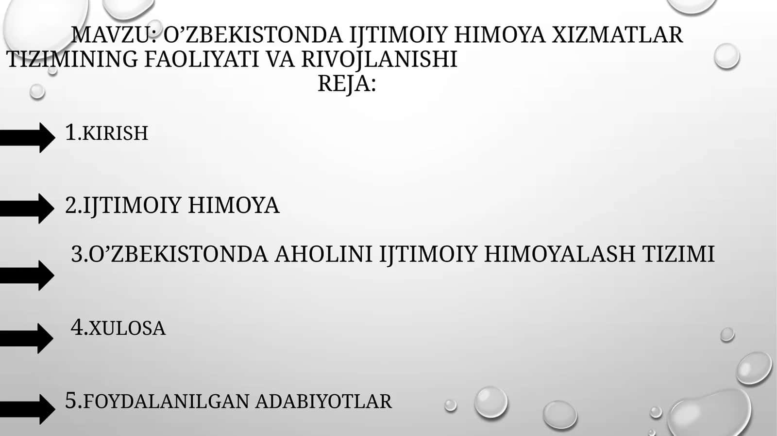 O’ZBEKISTONDA IJTIMOIY HIMOYA XIZMATLAR TIZIMINING FAOLIYATI VA RIVOJLANISHI