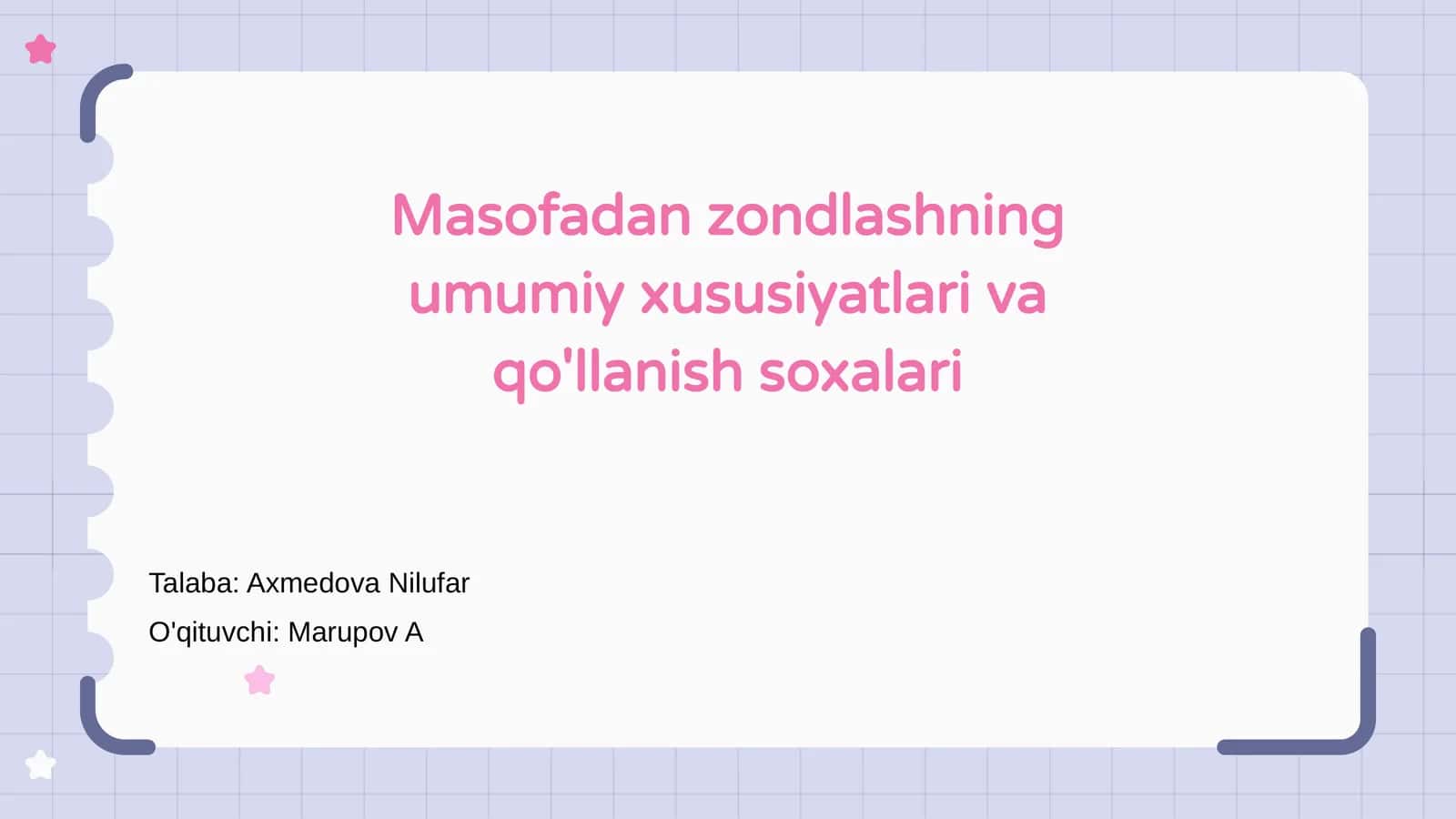 Masofadan zondlashning umumiy xususiyatlari va qo'llanish soxalari