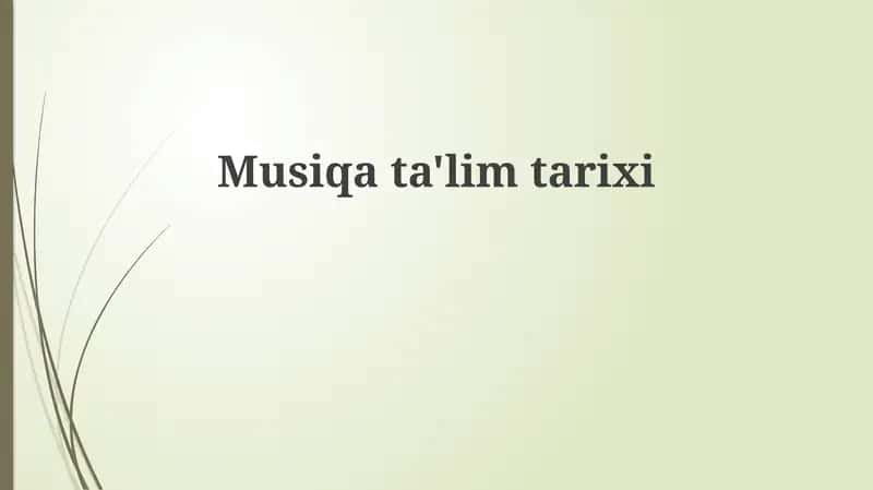 Musiqata'limtarixi