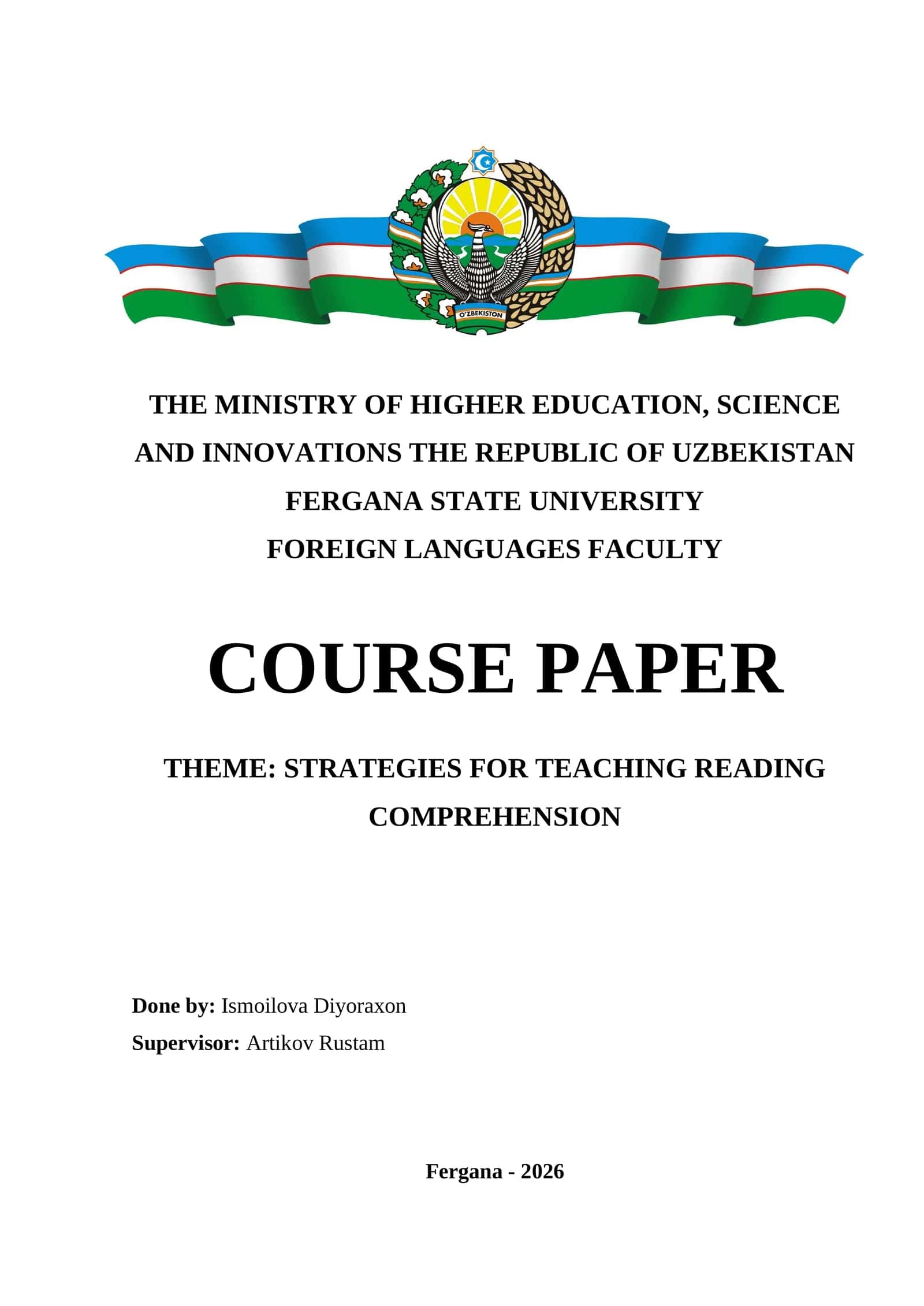 Strategies for Teaching Reading Comprehension