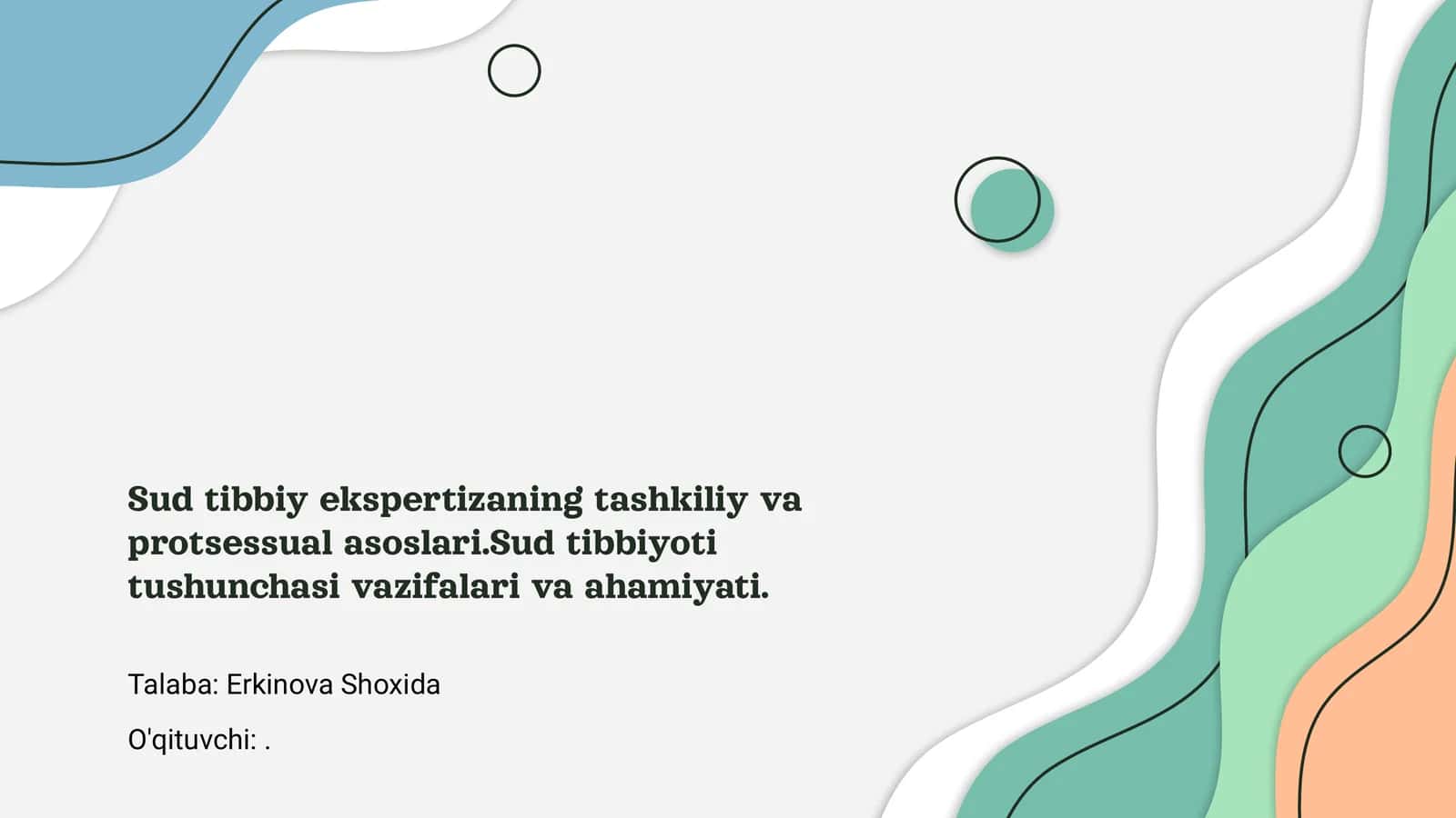 Sud tibbiy ekspertiza asoslari