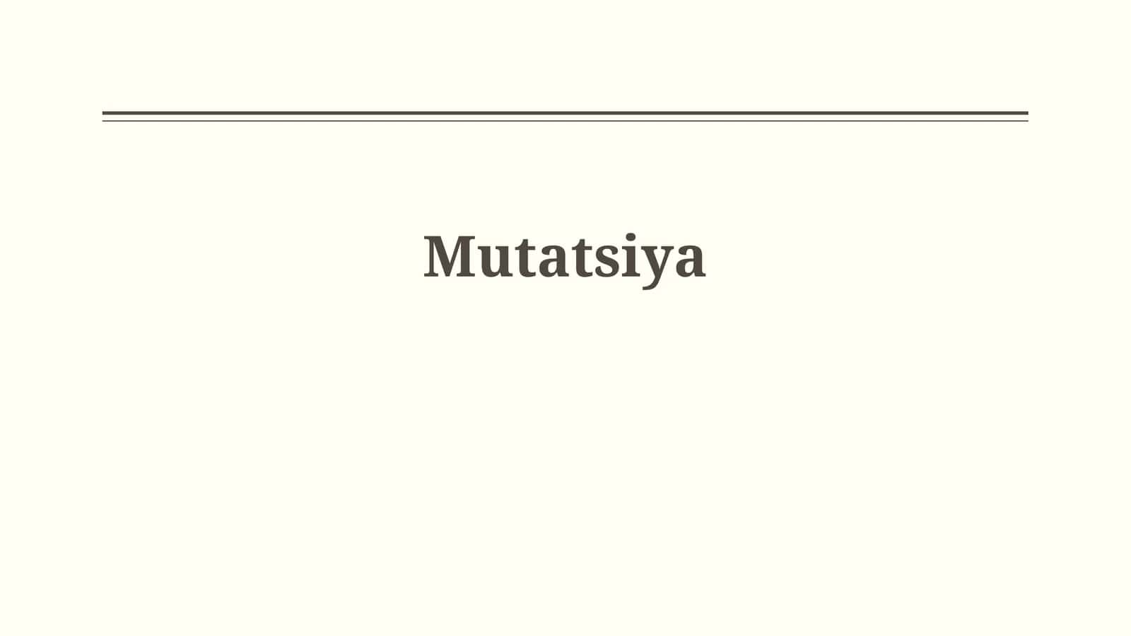 Mutatsiya