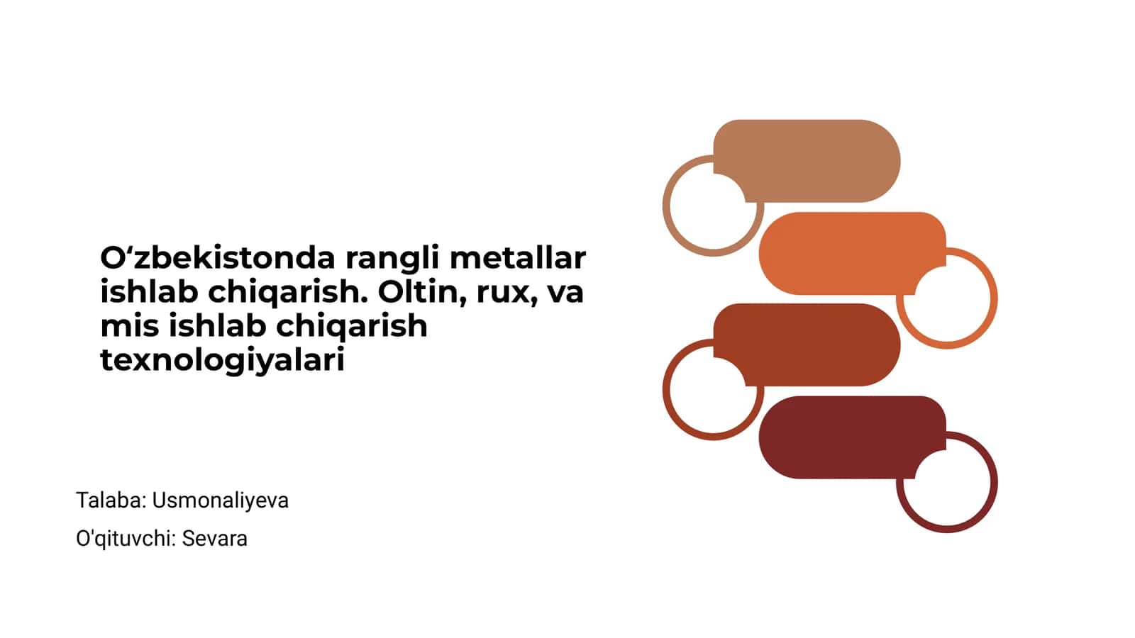 Oʻzbekistonda rangli metallar ishlab chiqarish