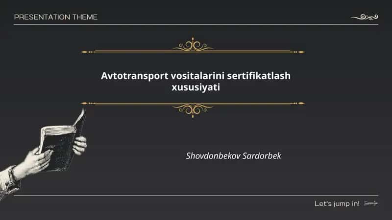 Avtotransport vositalarini sertifikatlash xususiyati