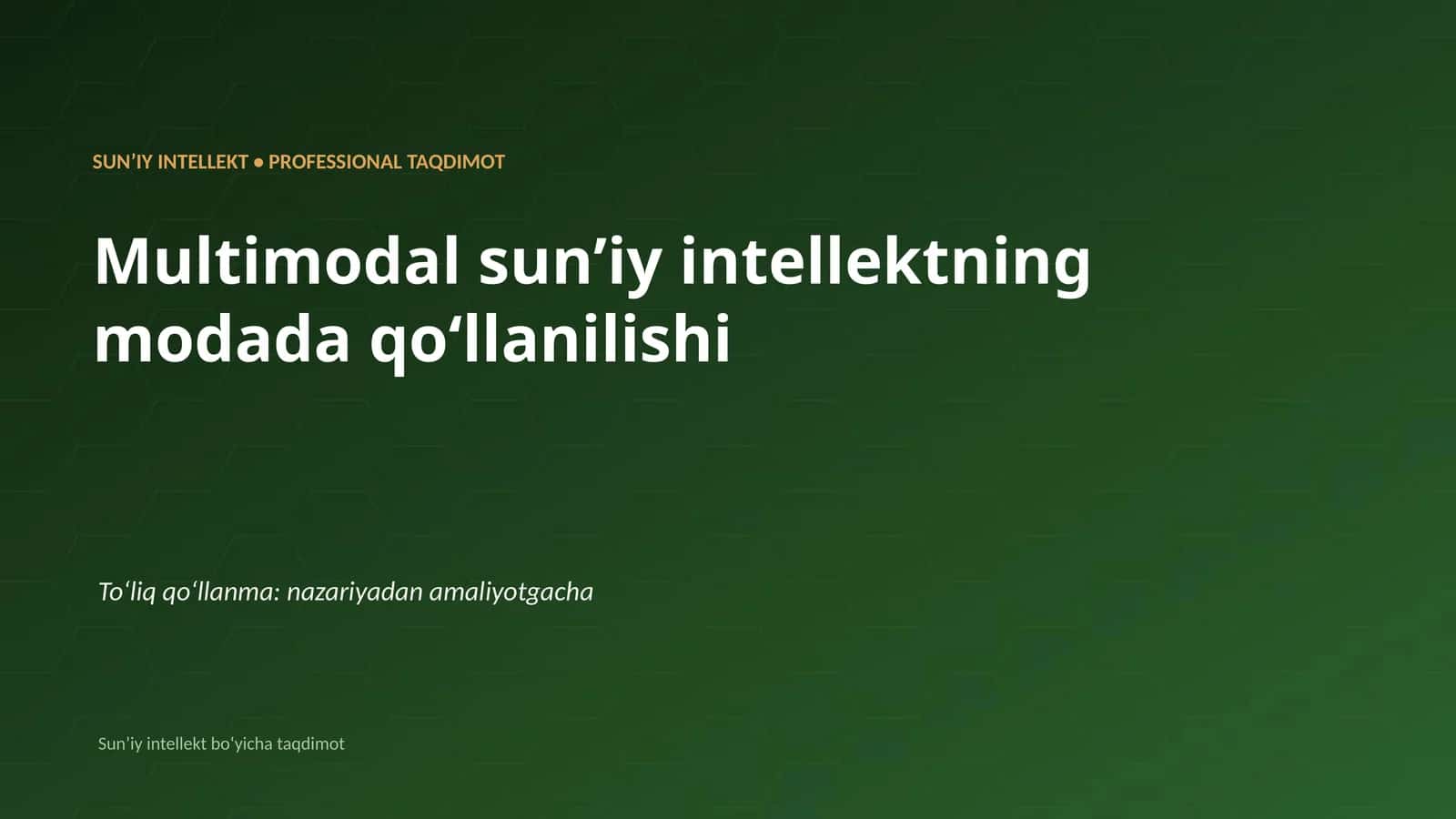 Multimodal sun’iy intellektning modada qo’llanilishi