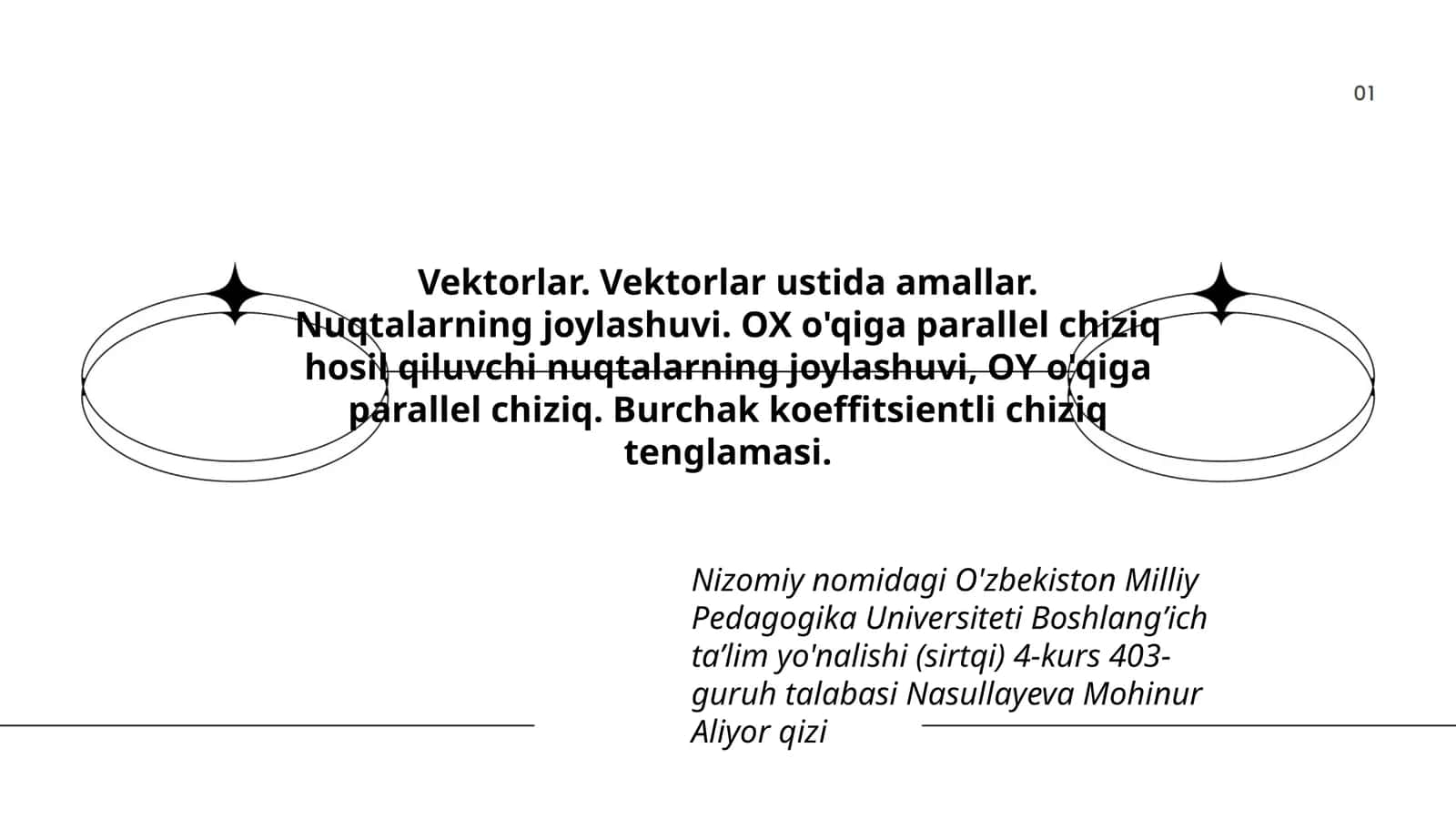 Vektorlar. Vektorlar ustida amallar