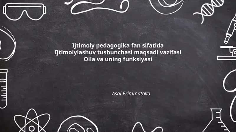 Ijtimoiy pedagogika fan sifatida