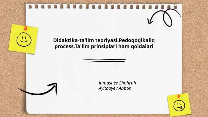 Didaktika-ta'lim teoriyasi