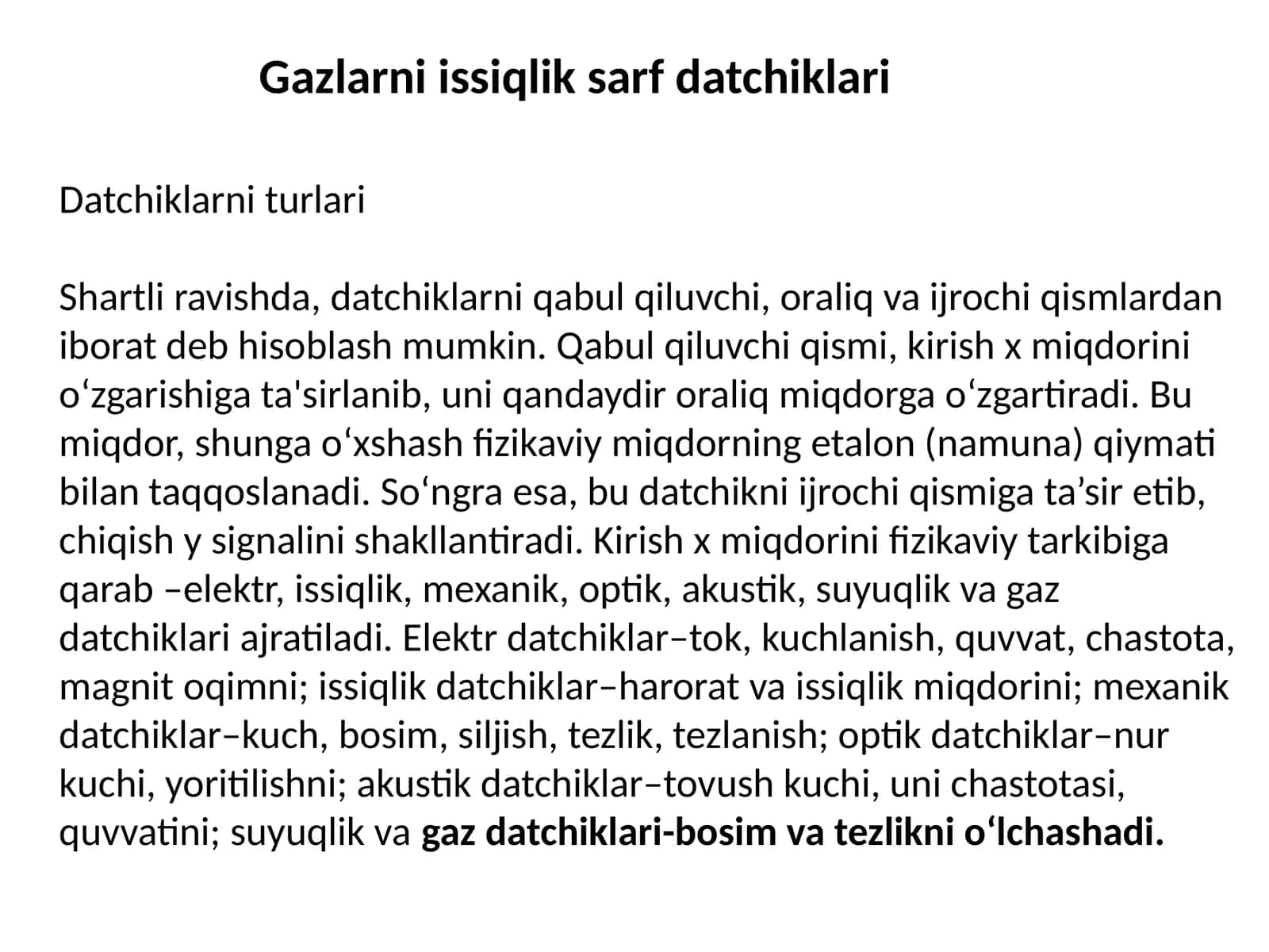 Datchiklar