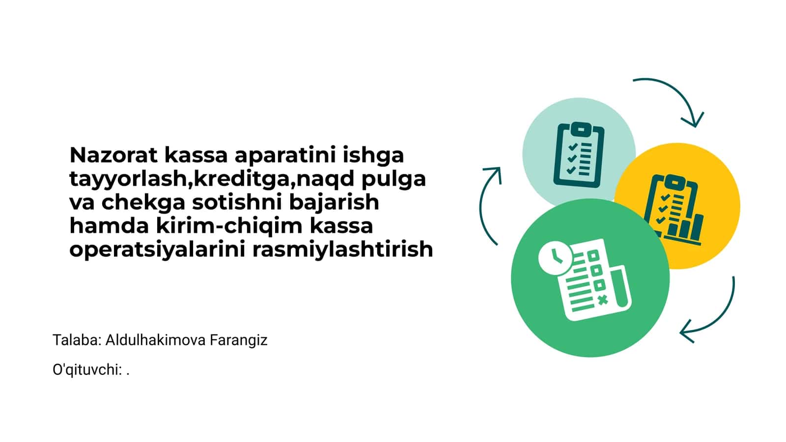 Nazorat Kassa Aparatini Tanishtirish