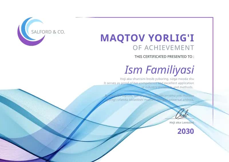 MAQTOV YORLIG'I shablon tayyor andoza