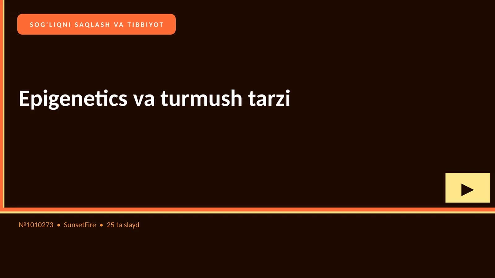 Epigenetics va turmush tarzi