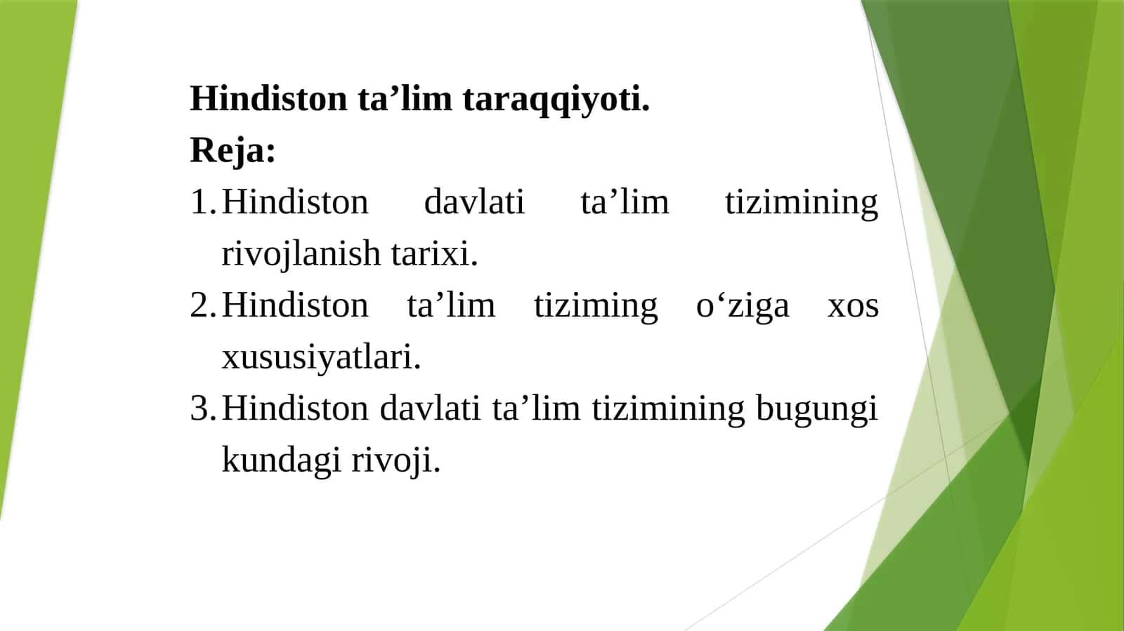 Hindiston ta’lim taraqqiyoti