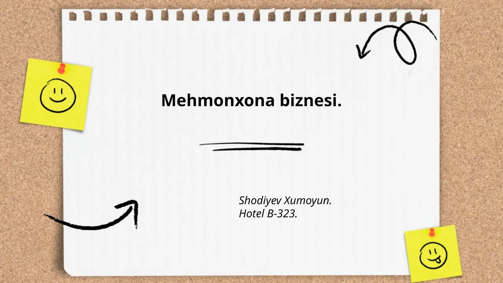 Mehmonxonalar faoliyatini rejalashtirish