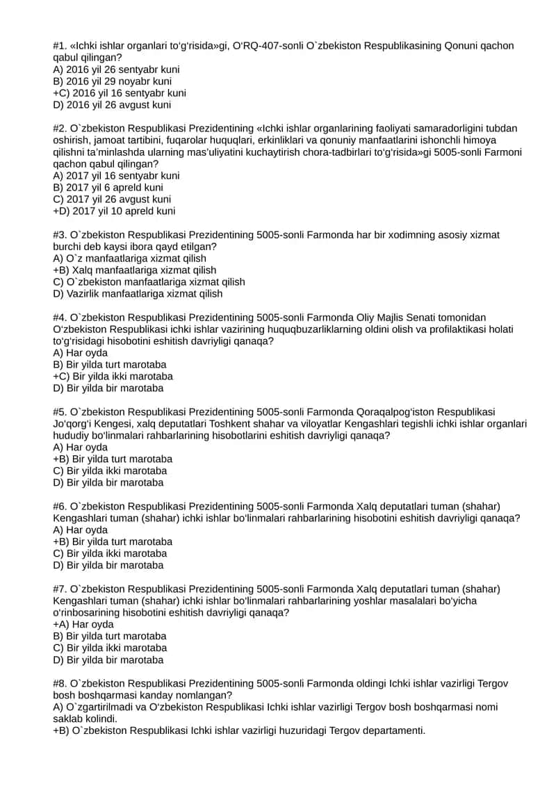 O`zbekiston Respublikasi 5005-sonli Farmoni
