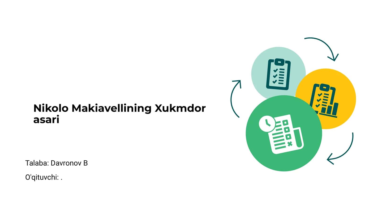 Nikolo Makiavellining Xukmdor asari