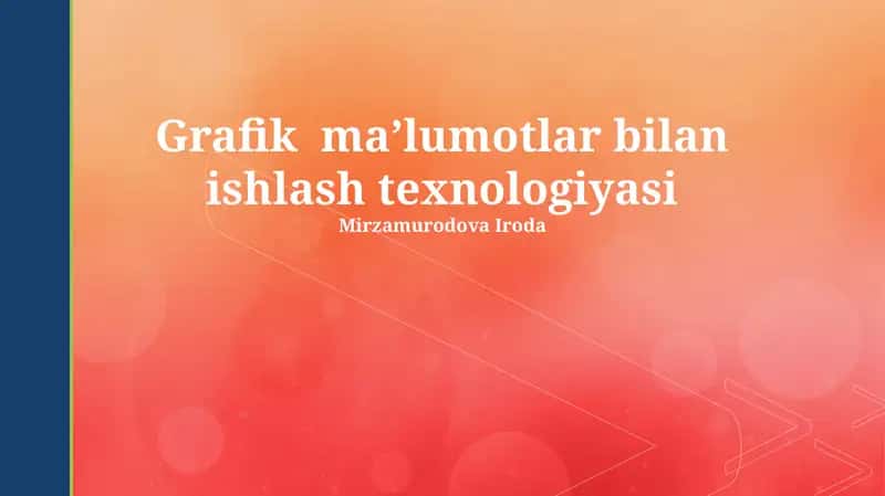 Ma'lumotlarni Vizualizatsiya Texnologiyalari