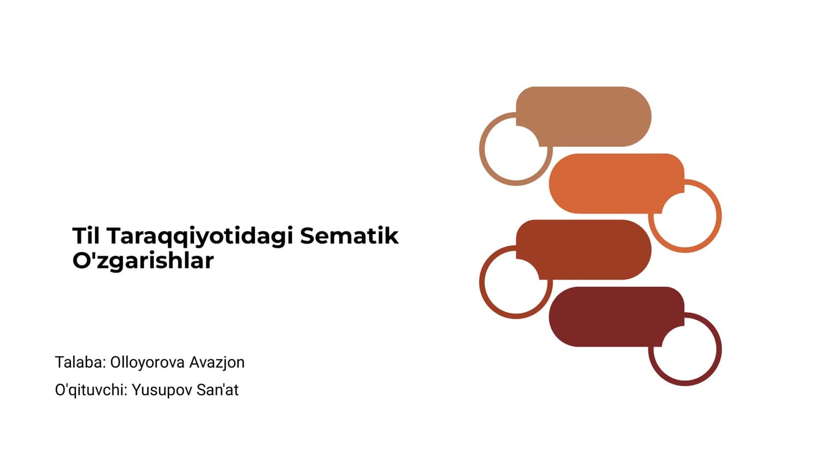 Til Taraqqiyotidagi Sematik O'zgarishlar