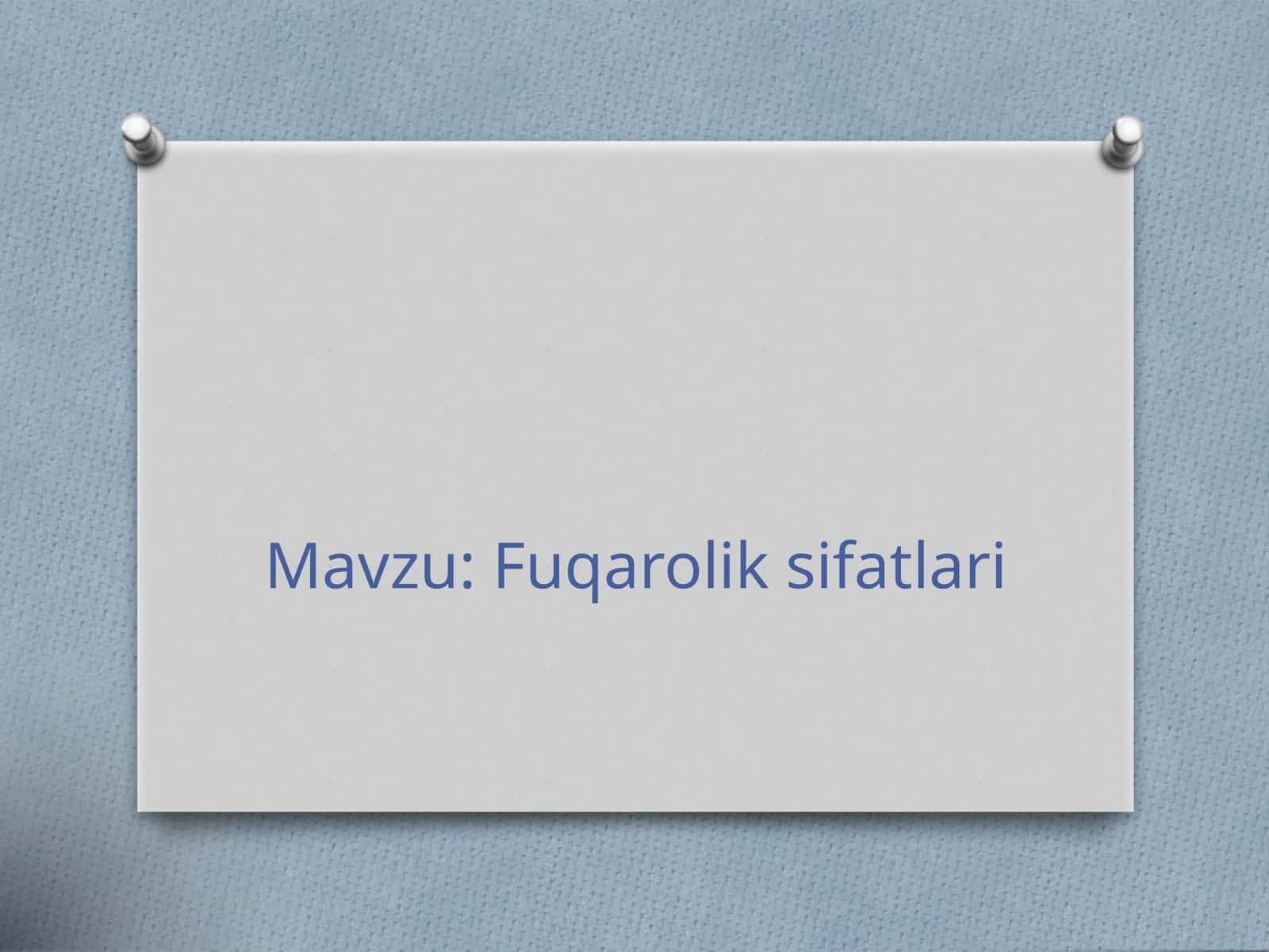 Fuqarolik sifatlari