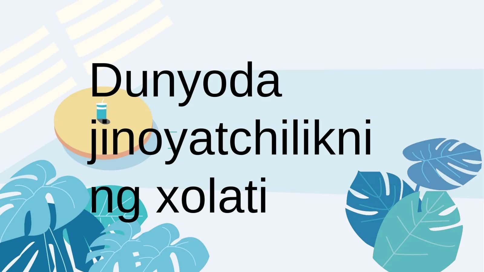 Dunyoda jinoyatchilikning xolati
