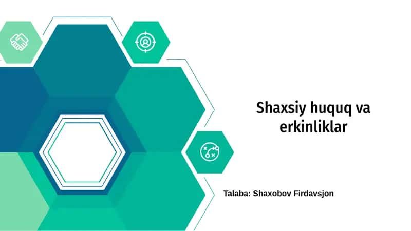 Shaxsiy huquq va erkinliklar