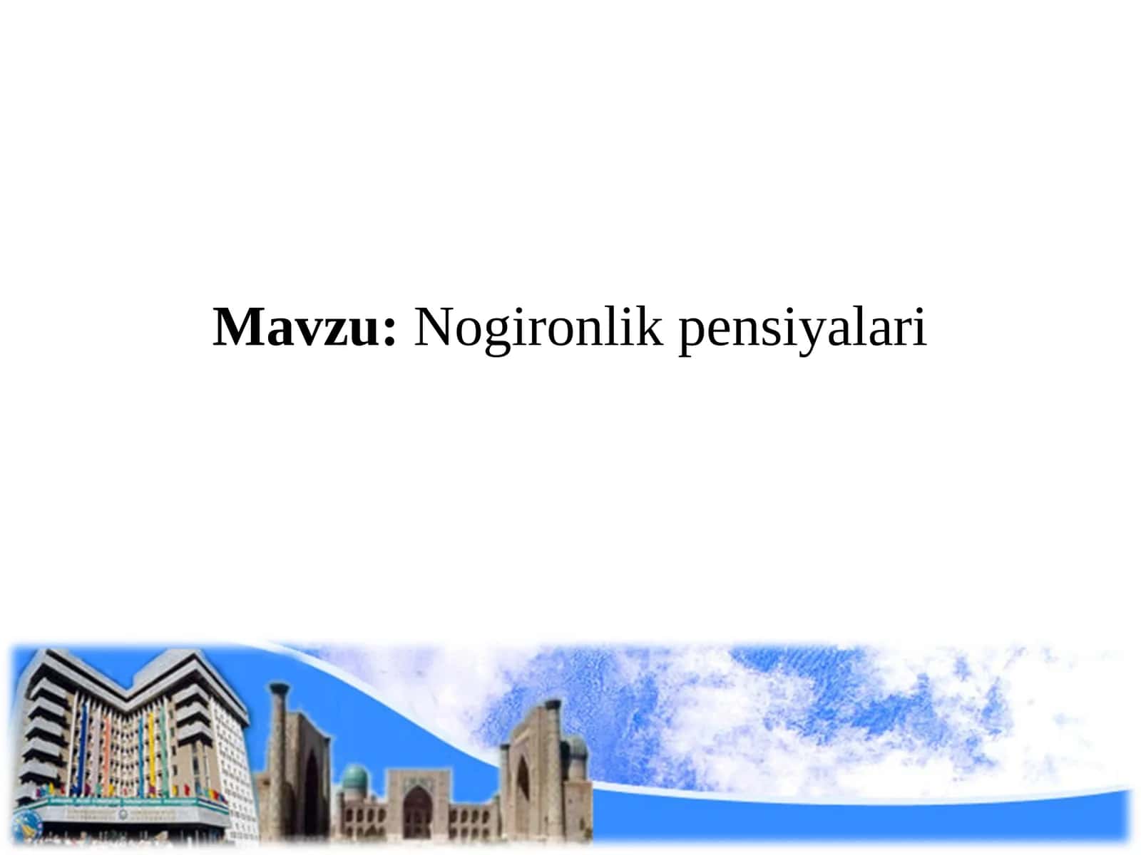 Nogironlik pensiyalari