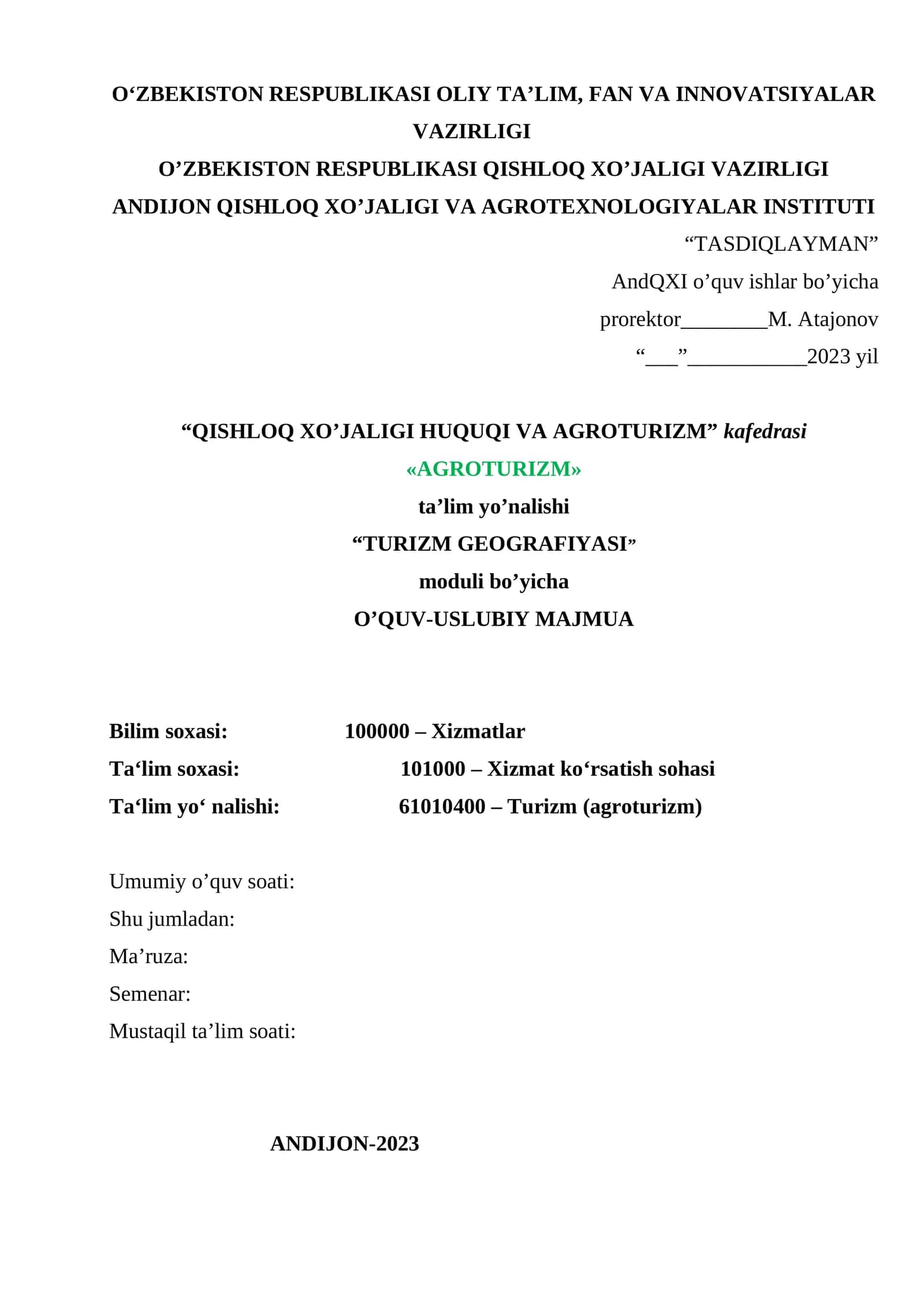 TURIZM GEOGRAFIYASI
