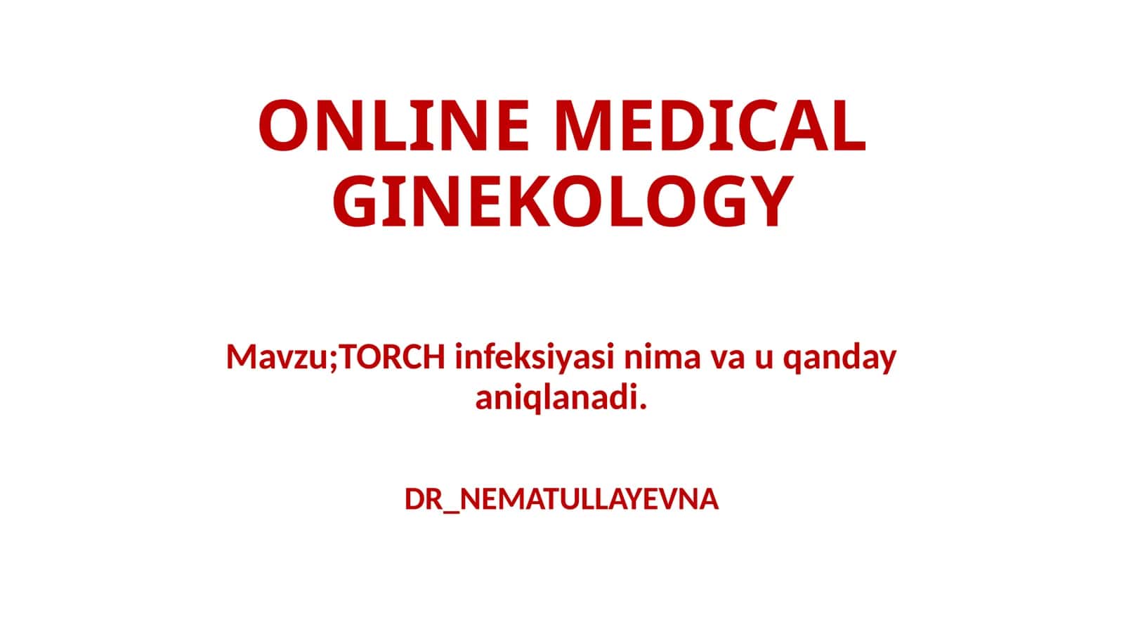 TORCH infeksiyasi