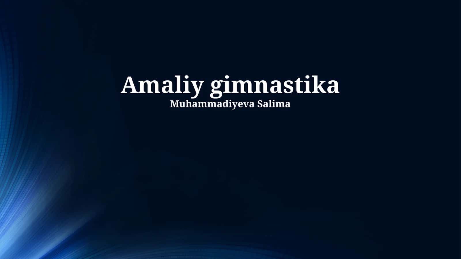 Amaliy gimnastika