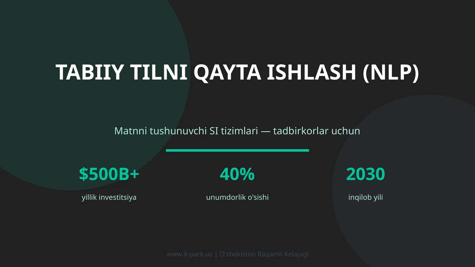 Tabiiy tilni qayta ishlash (NLP)