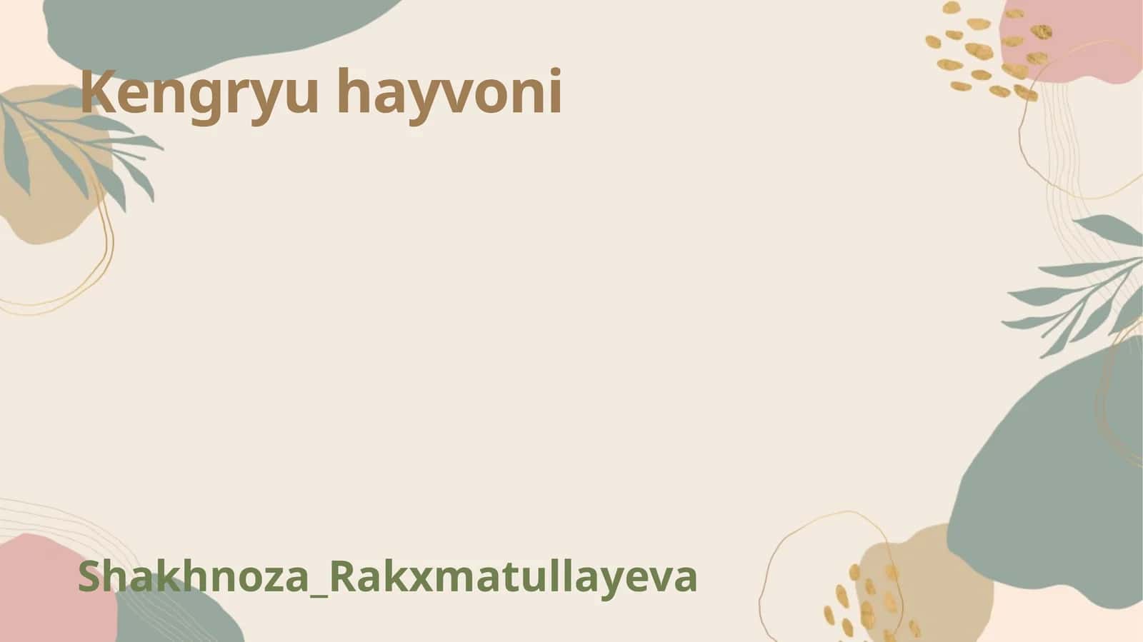Kengryu hayvoni