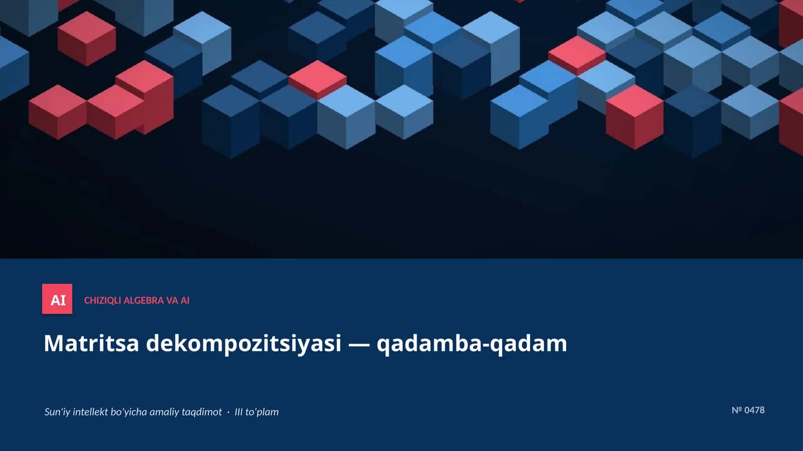 CHIZIQLI ALGEBRA VA AI