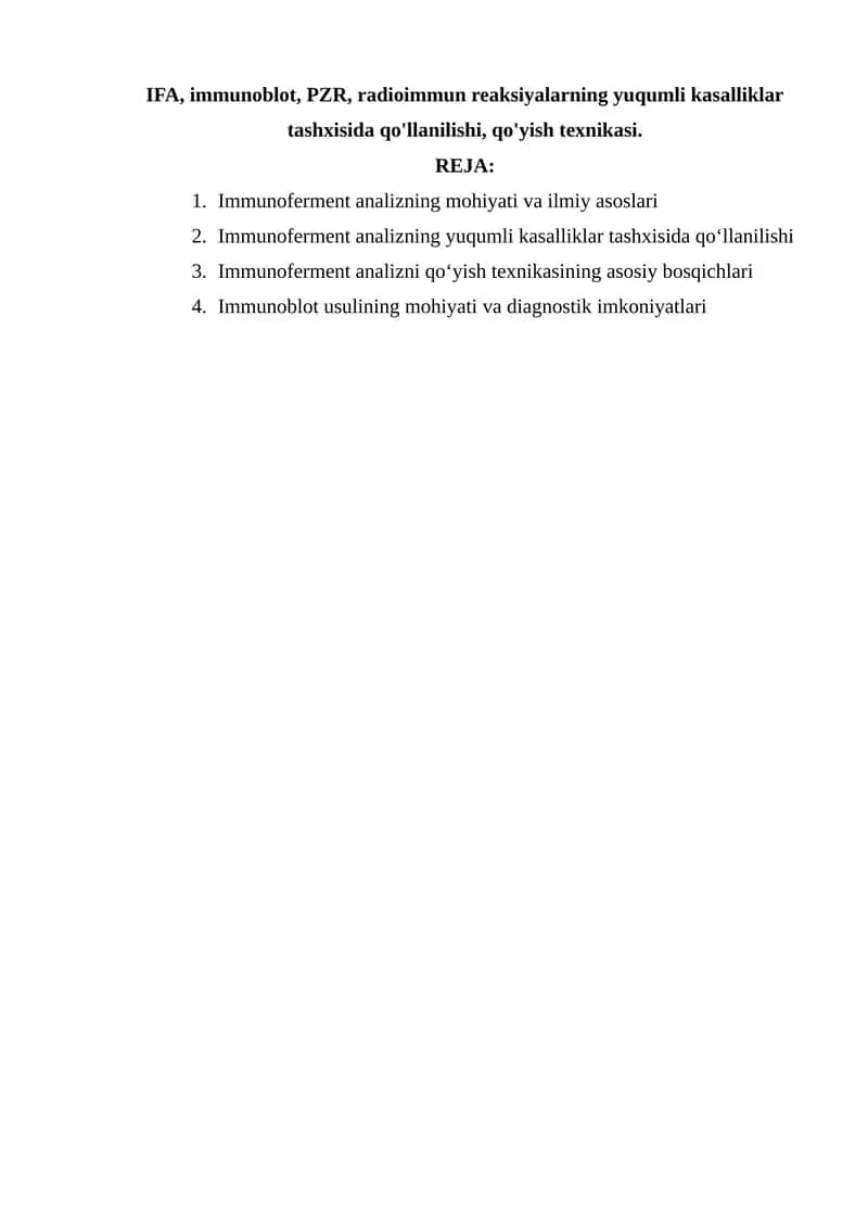 Immunoferment analizi