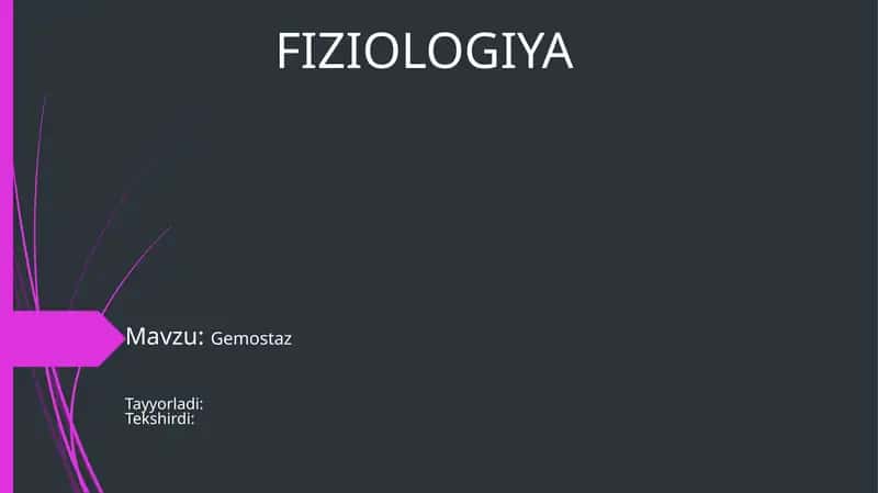 Gemostaz