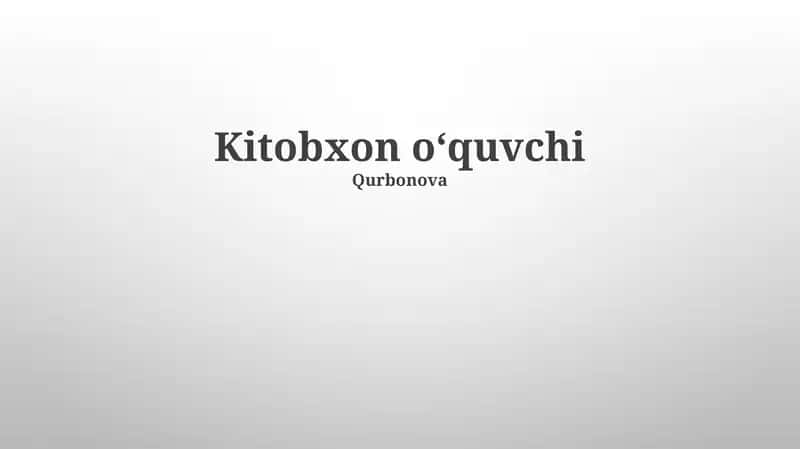 Kutubxona resurslari va xizmatlari