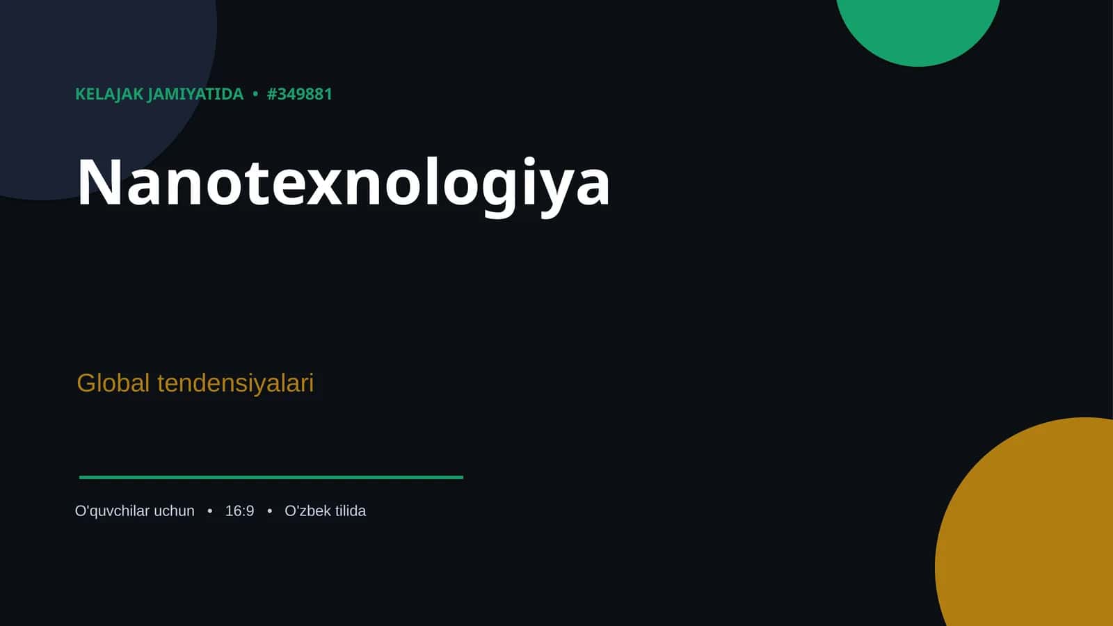 Nanotexnologiya