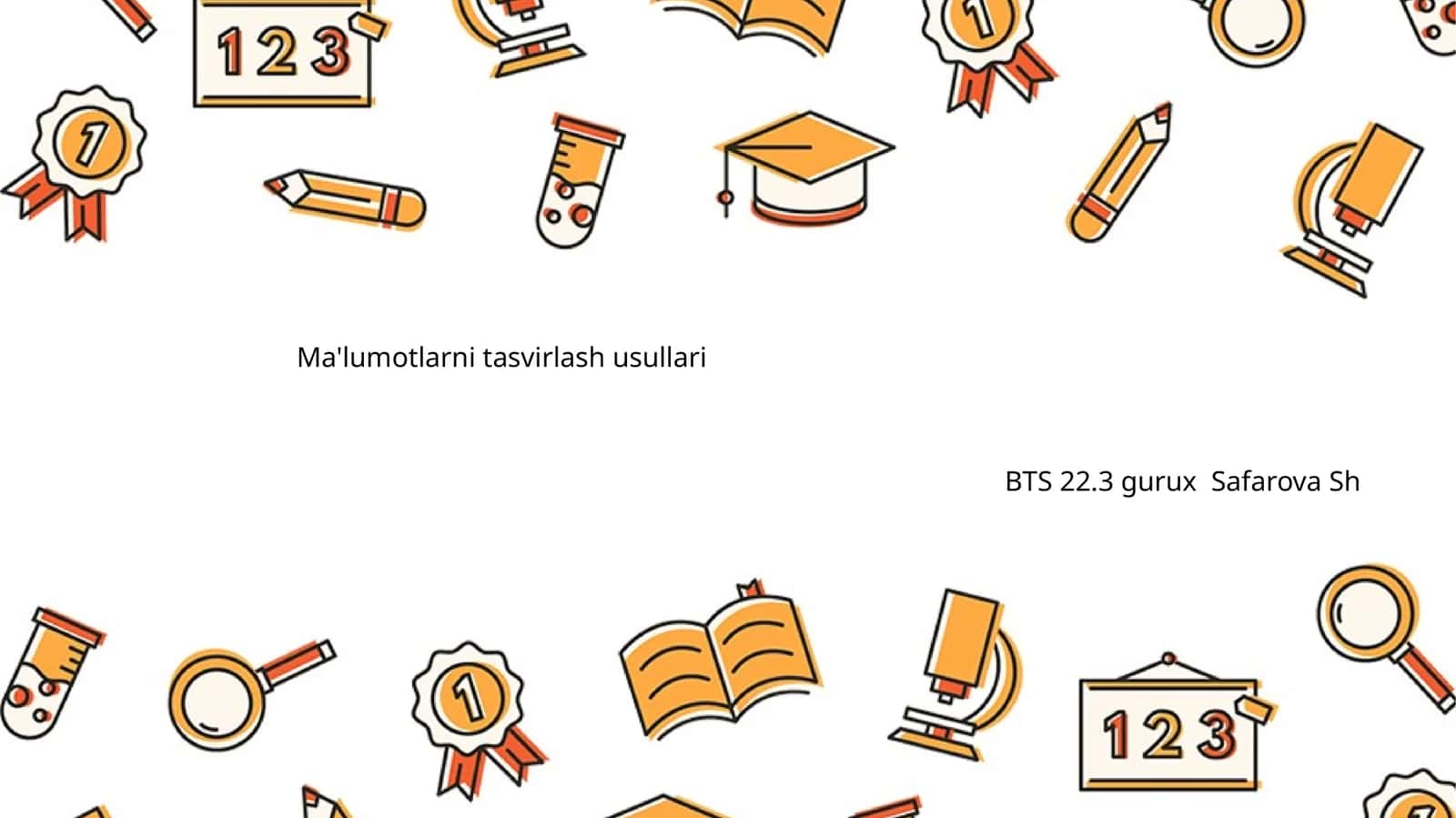 Ma'lumotlarni tasvirlash usullari