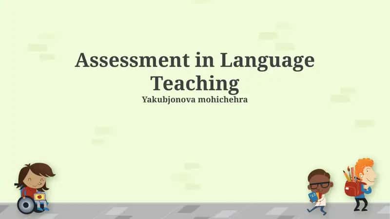 Assessment in Language Teaching